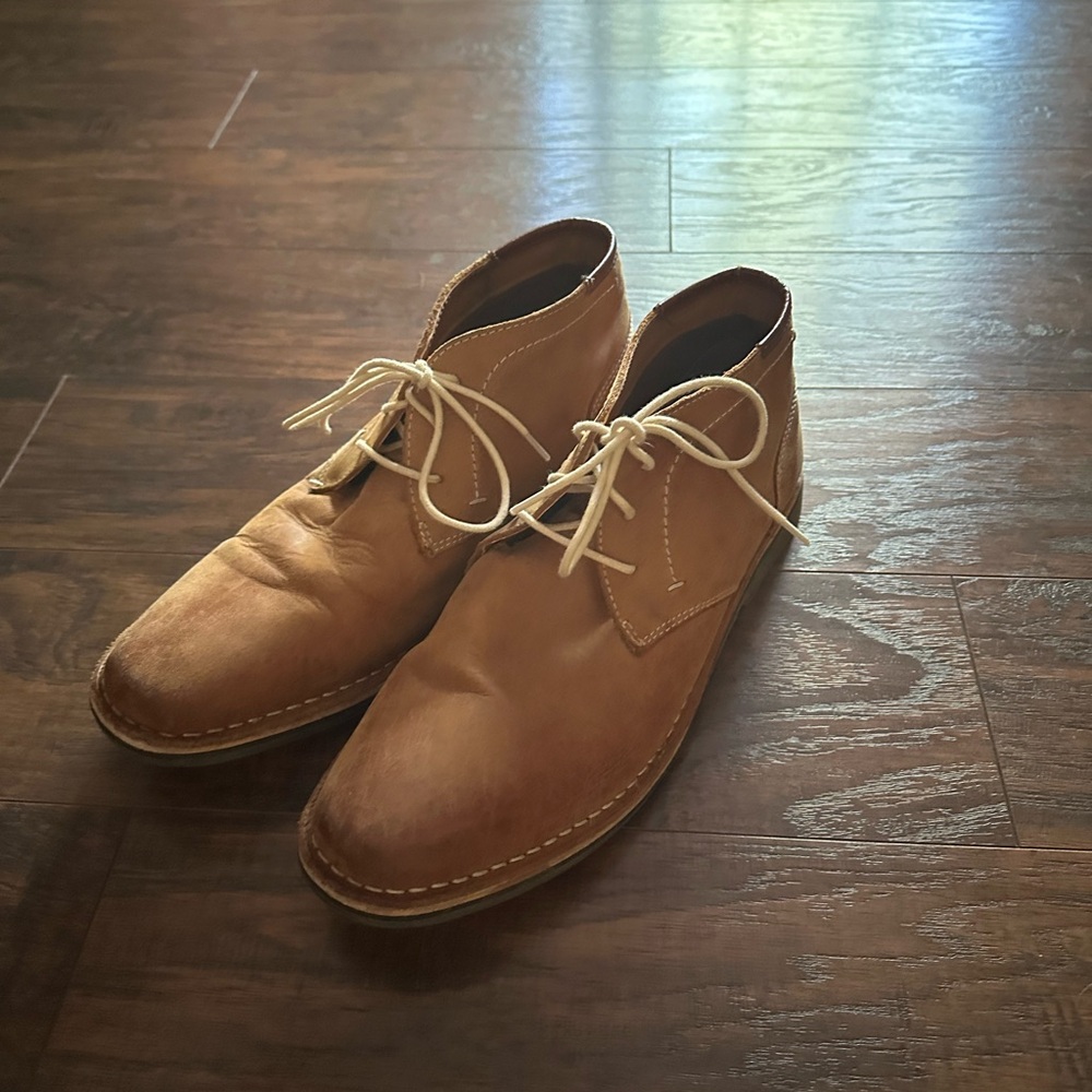 Steve Madden Brown Leather Chukka Boots